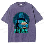 Unisex Starwars Best Fetch Printed Washed Tee