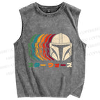 Unisex Starwars Printed Washed Tank Top