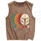 Unisex Starwars Printed Washed Tank Top