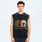 Unisex Starwars Printed Washed Tank Top