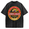 Kirin Lager Japanese Dark Beer  Vintage Washed T-shirt