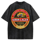 Kirin Lager Japanese Dark Beer  Vintage Washed T-shirt