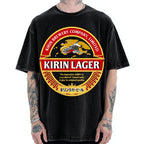 Kirin Lager Japanese Dark Beer  Vintage Washed T-shirt