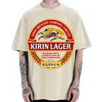 Kirin Lager Japanese Dark Beer  Vintage Washed T-shirt
