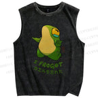 Unisex I Forgot Printed Washed Tank Top