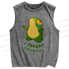 Unisex I Forgot Printed Washed Tank Top