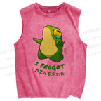 Unisex I Forgot Printed Washed Tank Top