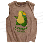 Unisex I Forgot Printed Washed Tank Top