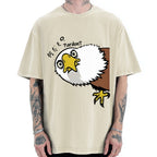 Pardon Curious Eagle Vintage Washed T-shirt