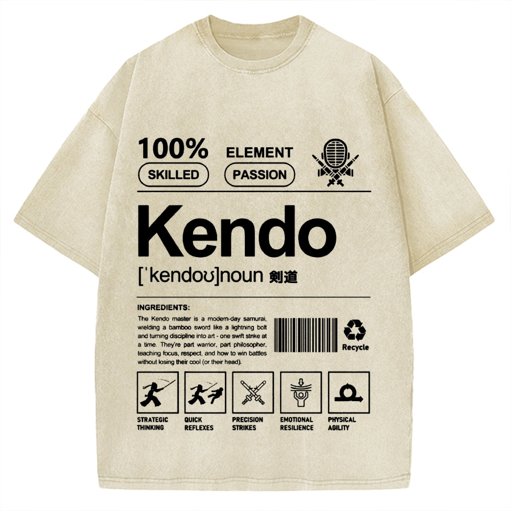 Vintage Japanese Kendo Washed T-shirt