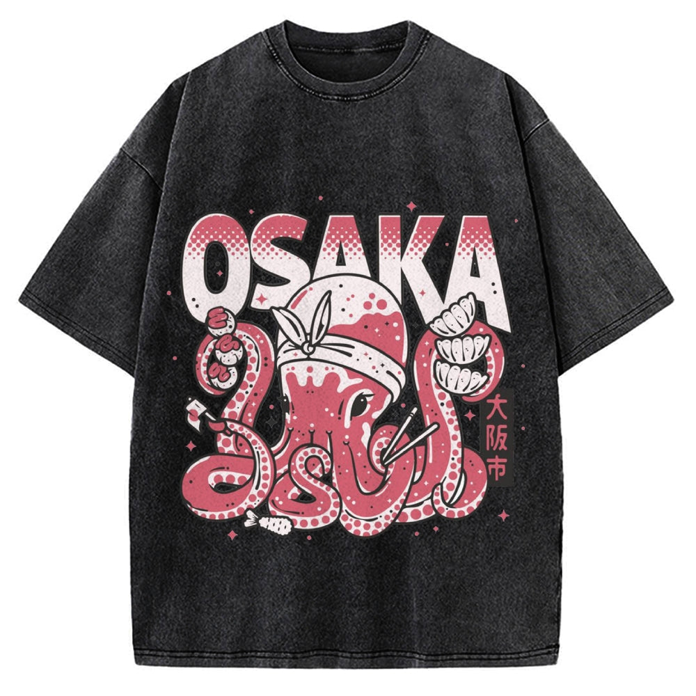 Osaka Octopus Vintage Washed T-shirt