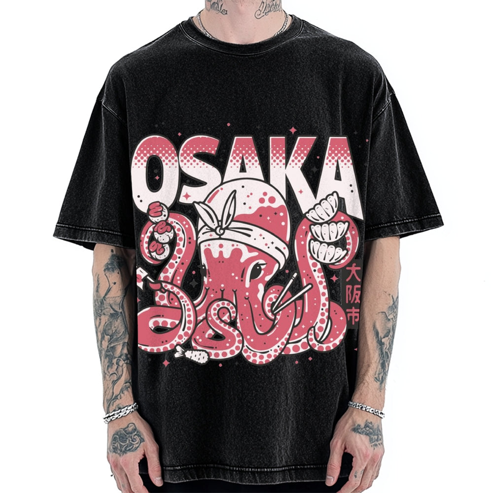 Osaka Octopus Vintage Washed T-shirt