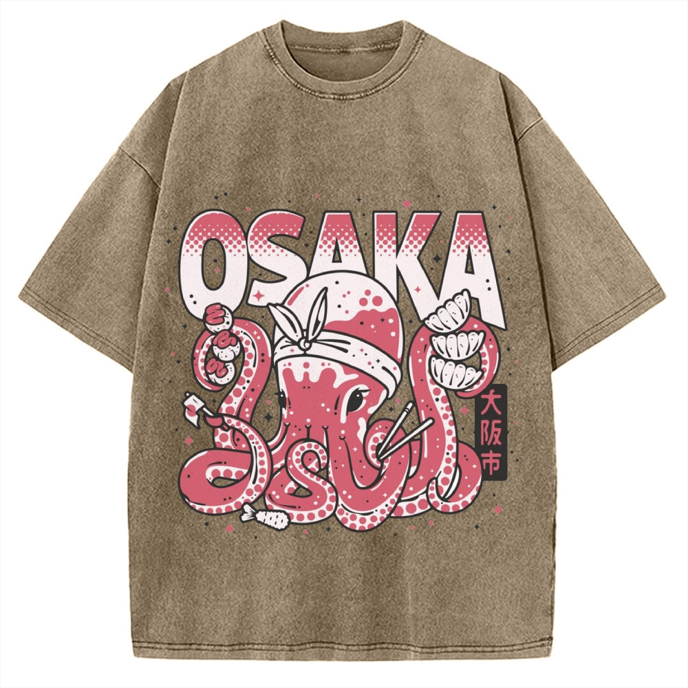 Osaka Octopus Vintage Washed T-shirt
