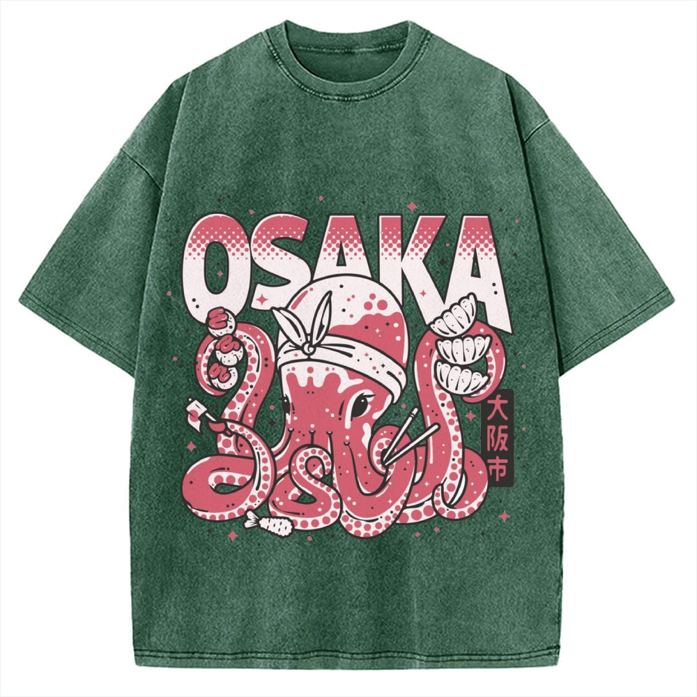 Osaka Octopus Vintage Washed T-shirt