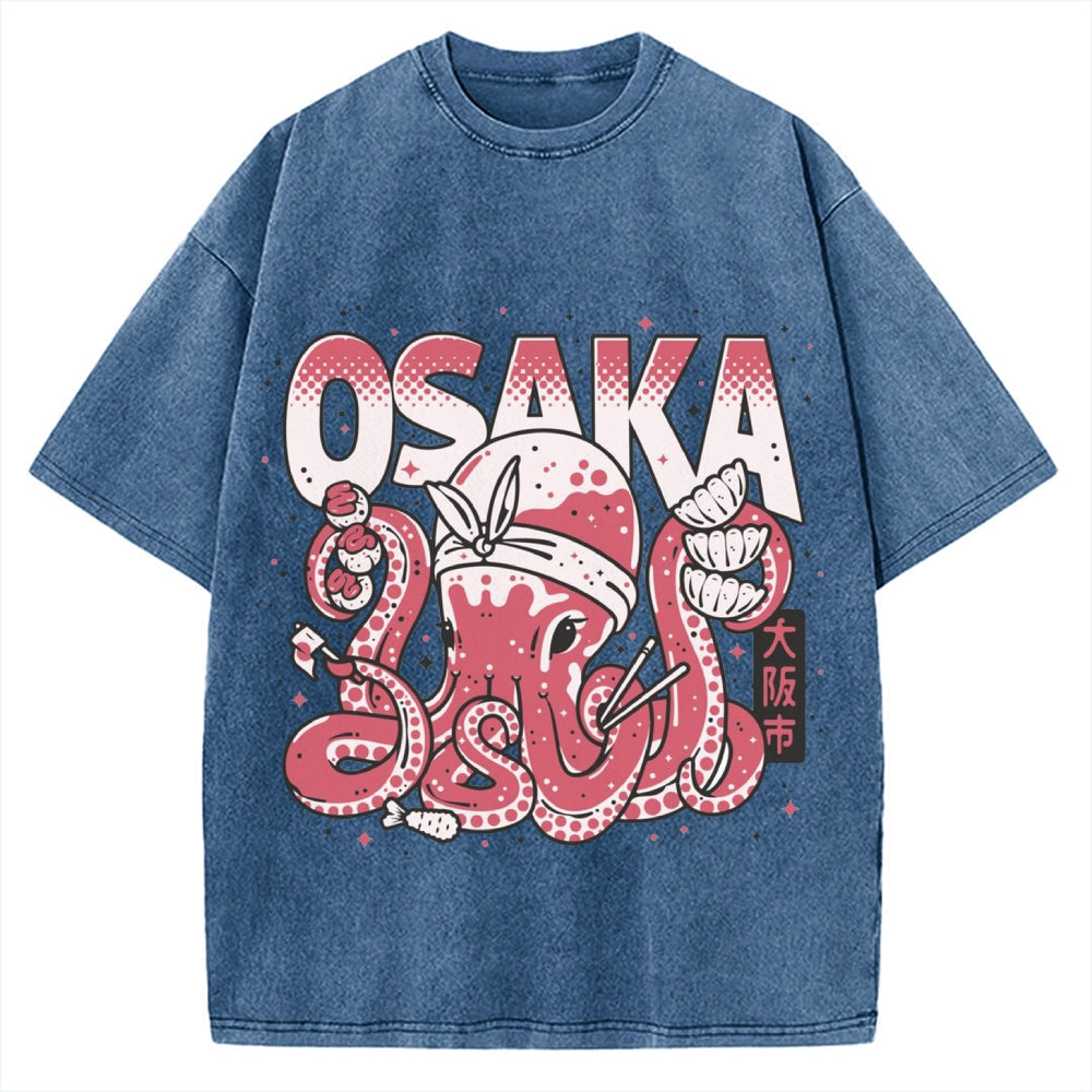 Osaka Octopus Vintage Washed T-shirt