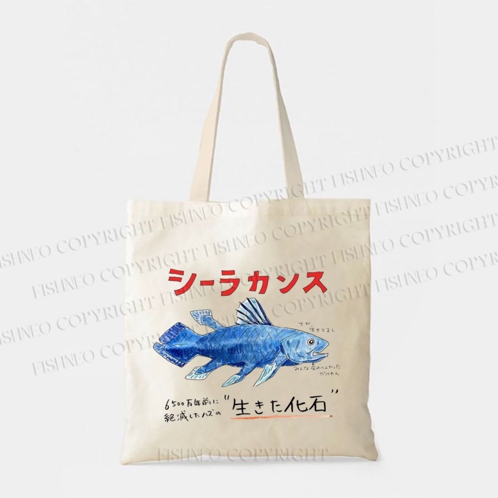Fish Fossils Tote Bag
