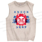 Unisex Andon Printed Washed Tank Top