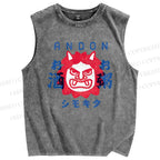 Unisex Andon Printed Washed Tank Top