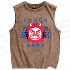 Unisex Andon Printed Washed Tank Top