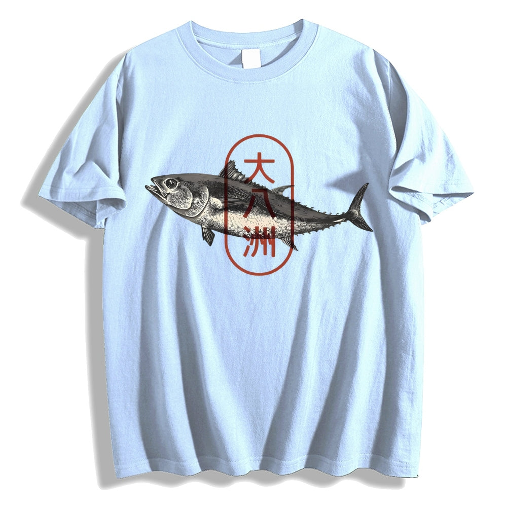 Great Eight lslands of Japan Tuna Fish Japanese Style Classic Tee