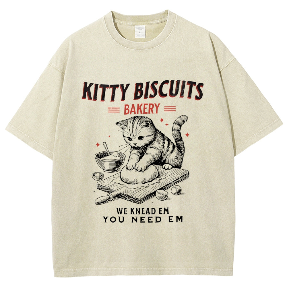 Cat Bakery Washed T-Shirt