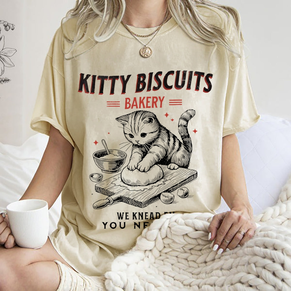 Cat Bakery Washed T-Shirt