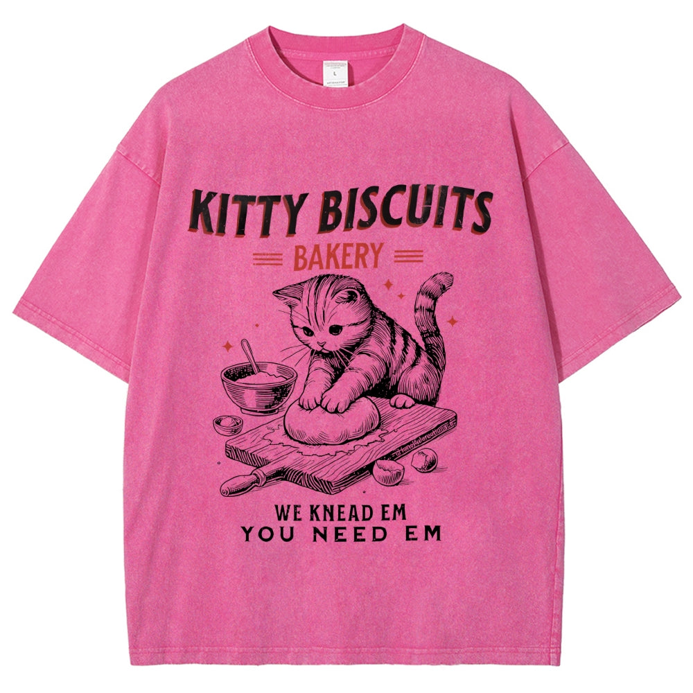 Cat Bakery Washed T-Shirt