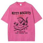 Cat Bakery Washed T-Shirt