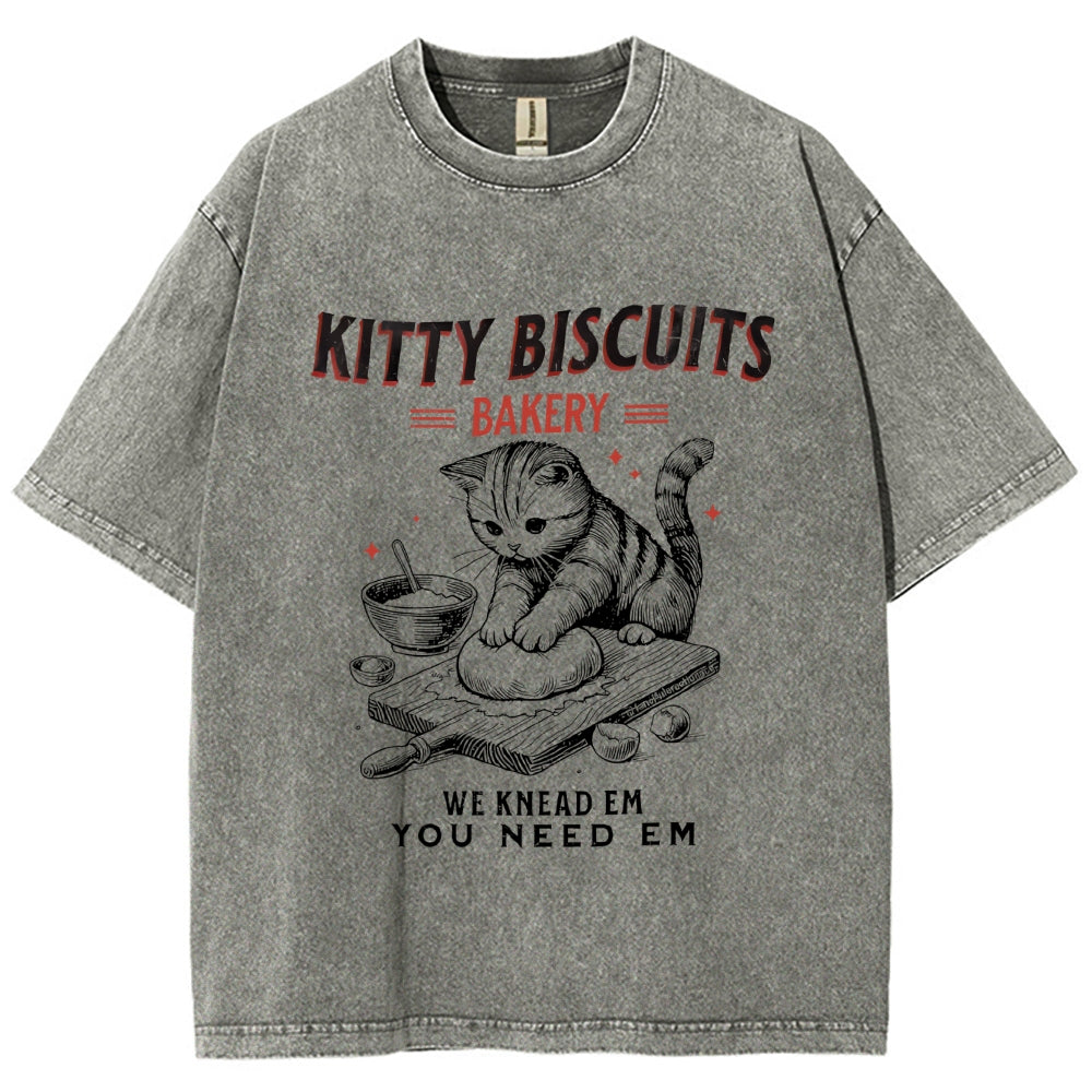 Cat Bakery Washed T-Shirt