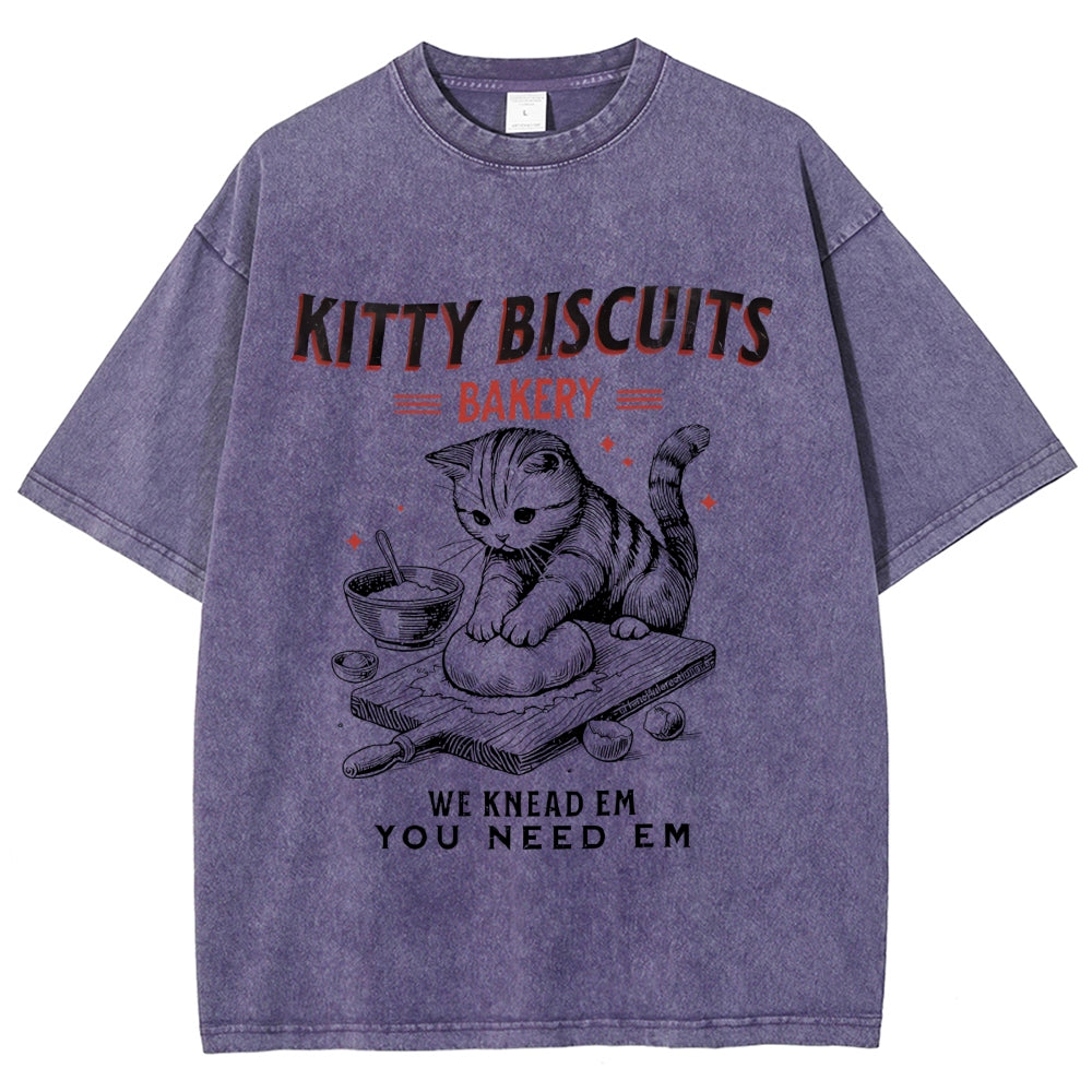 Cat Bakery Washed T-Shirt