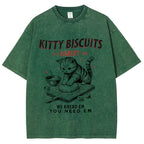Cat Bakery Washed T-Shirt