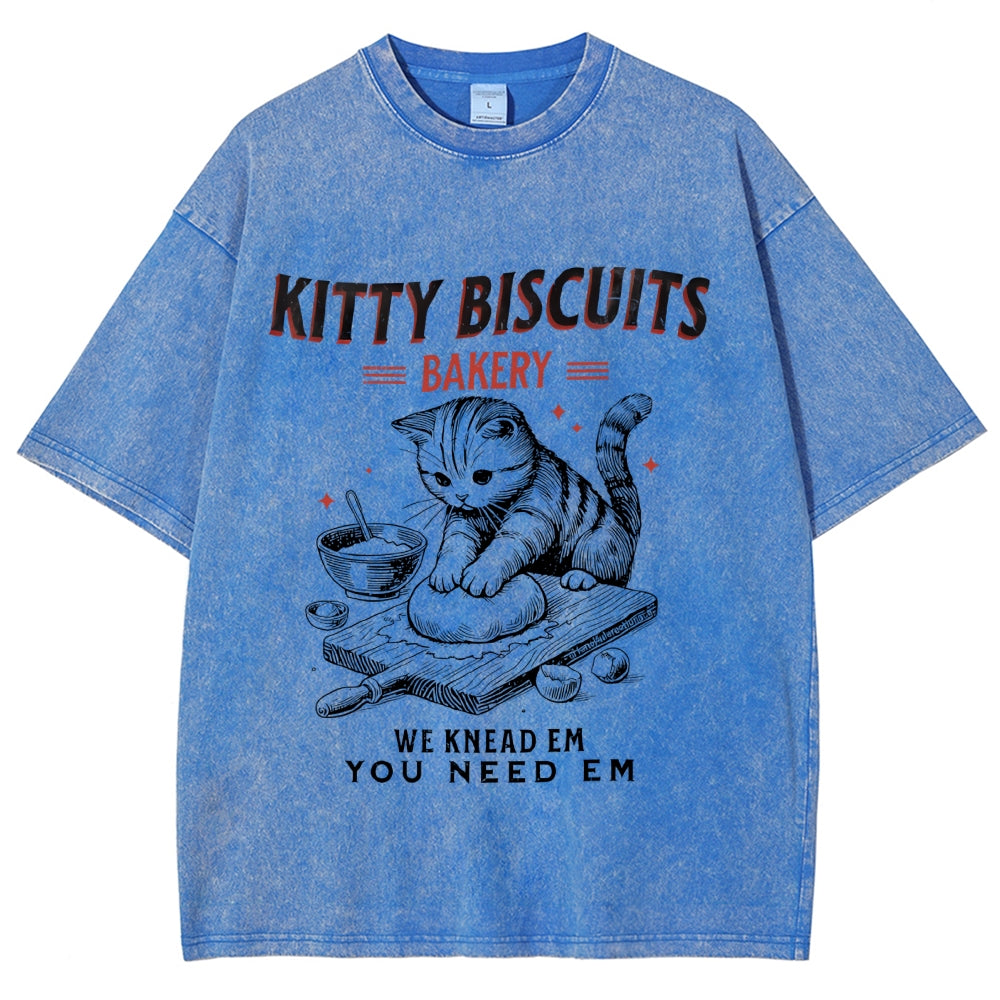 Cat Bakery Washed T-Shirt