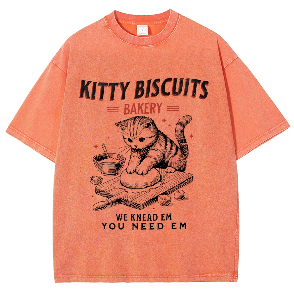 Cat Bakery Washed T-Shirt