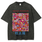 Japan Sunflower Vintage Wash Japanese Design T-Shirt