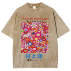 Japan Sunflower Vintage Wash Japanese Design T-Shirt