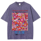 Japan Sunflower Vintage Wash Japanese Design T-Shirt