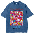 Japan Sunflower Vintage Wash Japanese Design T-Shirt