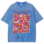 Japan Sunflower Vintage Wash Japanese Design T-Shirt