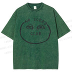 Unisex No Sleep Club Printed Washed Tee