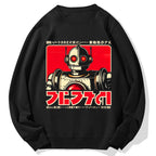 Japanese Vintage Robot  Cotton Sweatshirt
