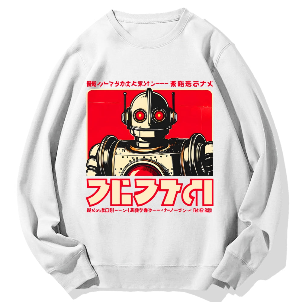 Japanese Vintage Robot  Cotton Sweatshirt