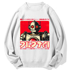 Japanese Vintage Robot  Cotton Sweatshirt