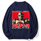Japanese Vintage Robot  Cotton Sweatshirt