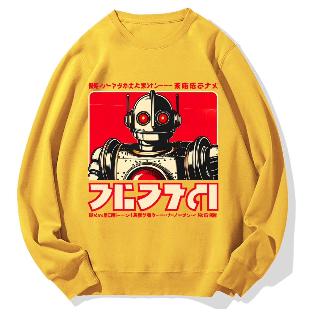 Japanese Vintage Robot  Cotton Sweatshirt