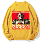 Japanese Vintage Robot  Cotton Sweatshirt