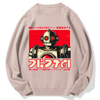 Japanese Vintage Robot  Cotton Sweatshirt