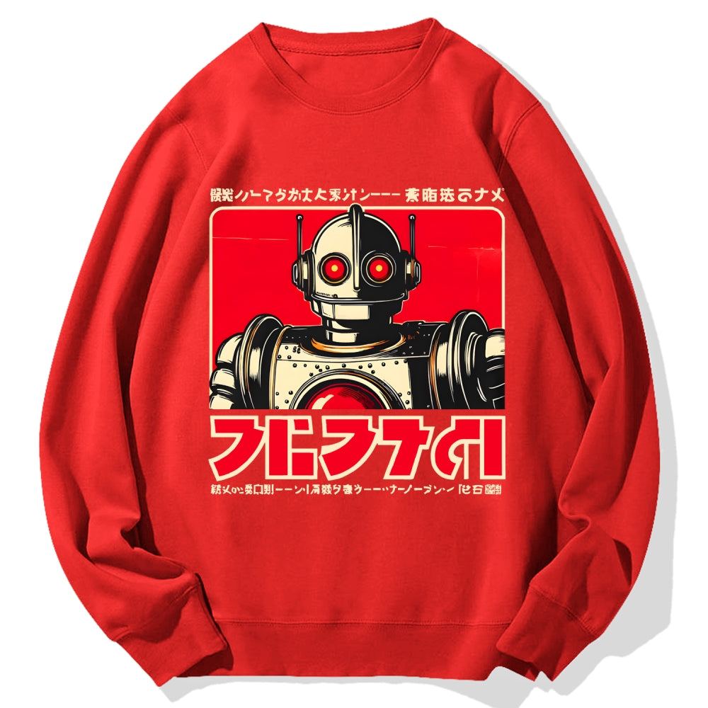 Japanese Vintage Robot  Cotton Sweatshirt