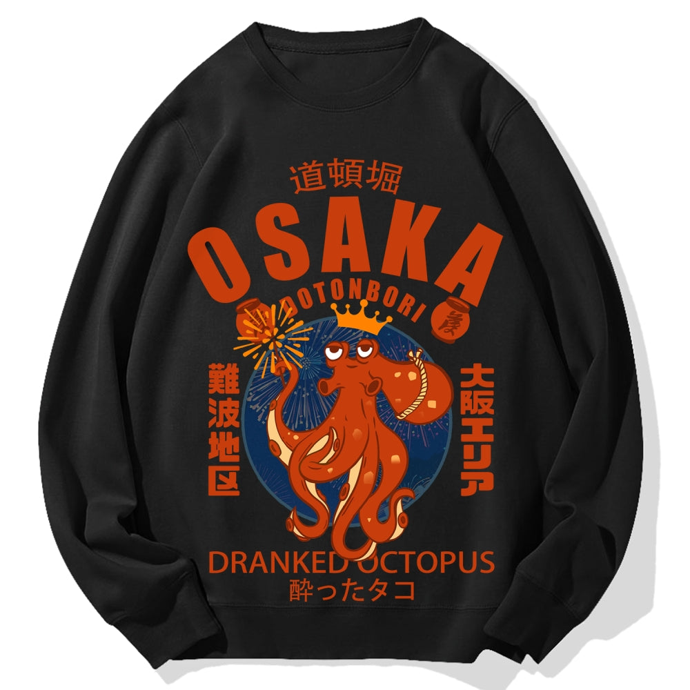 Osaka October Hanabi fireworks Cotton Sweatshirt