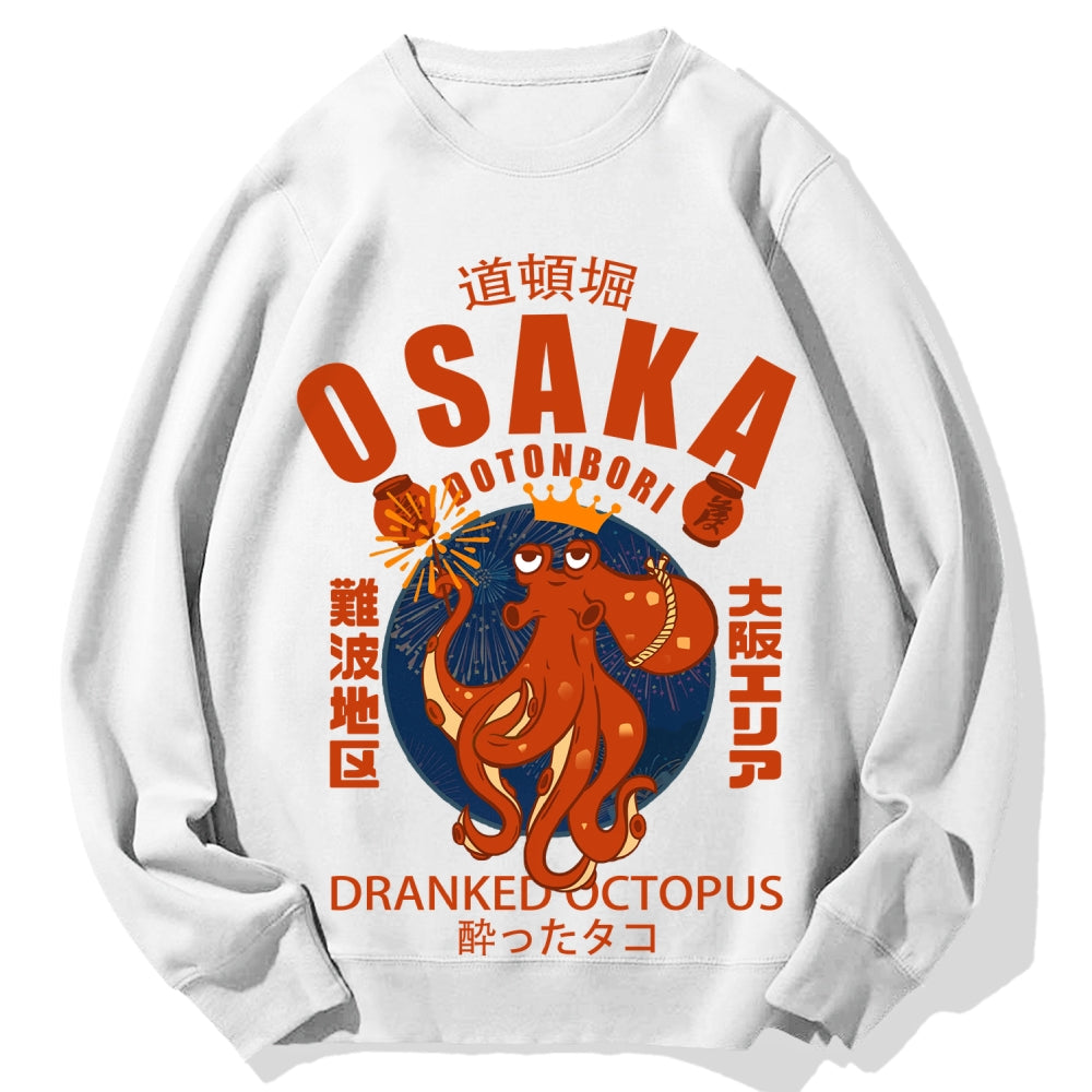 Osaka October Hanabi fireworks Cotton Sweatshirt