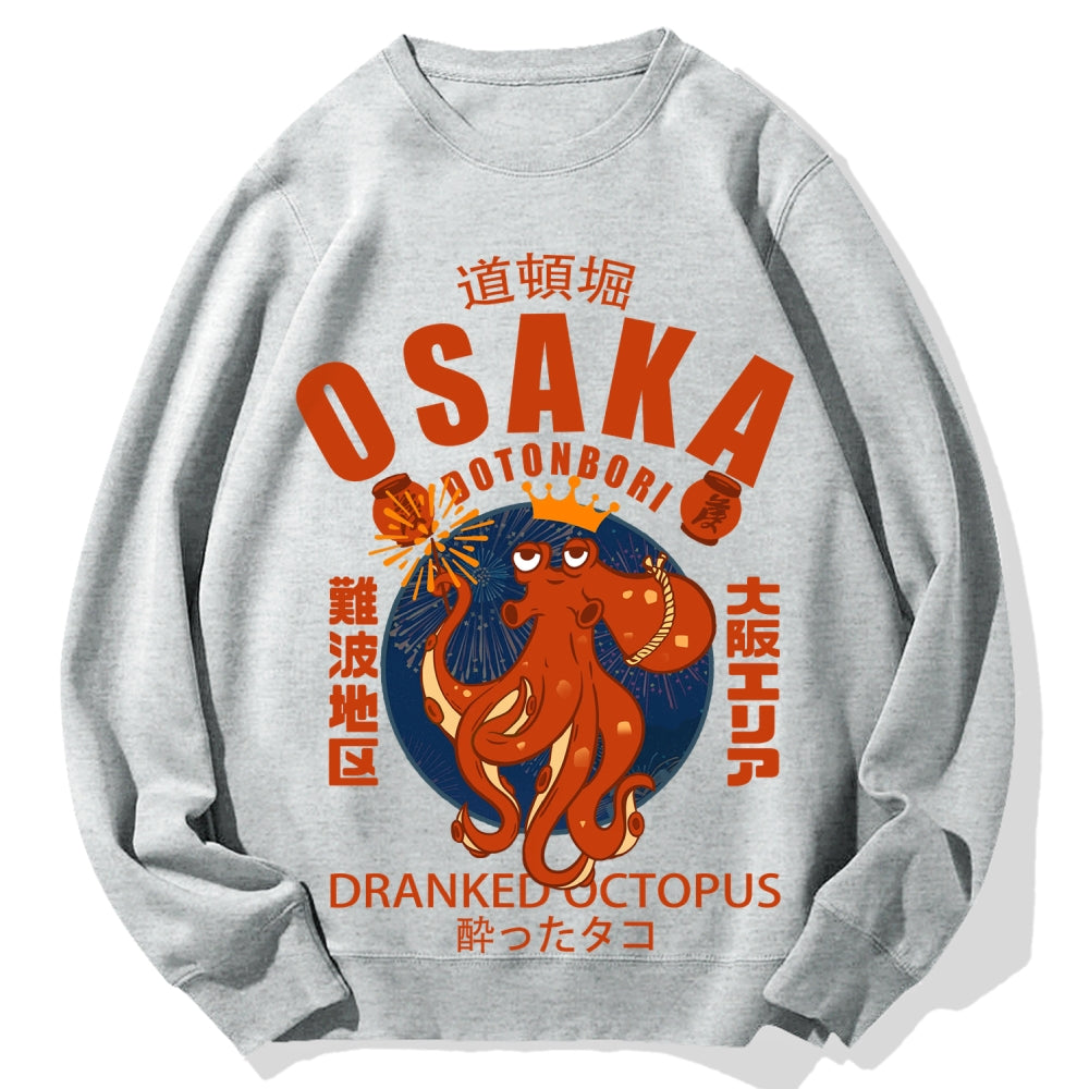 Osaka October Hanabi fireworks Cotton Sweatshirt